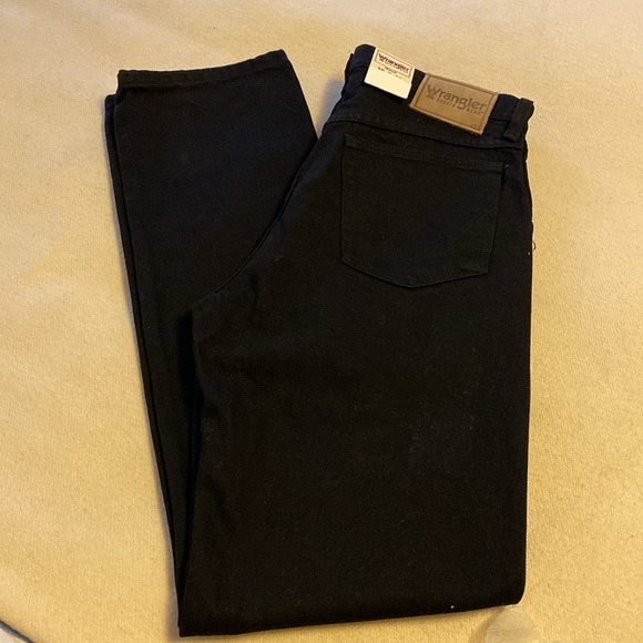 Wrangler high-rise straight leg pants, black size 30 - Picture 6 of 8